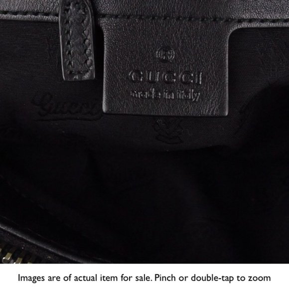 Gucci Genuine  Black Leather Bag Almost New - Picture 8 of 14